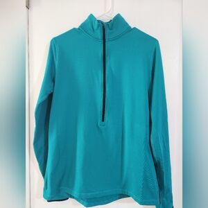 Nike Dri-Fit Teal Quarter-Zip Performance Pullover